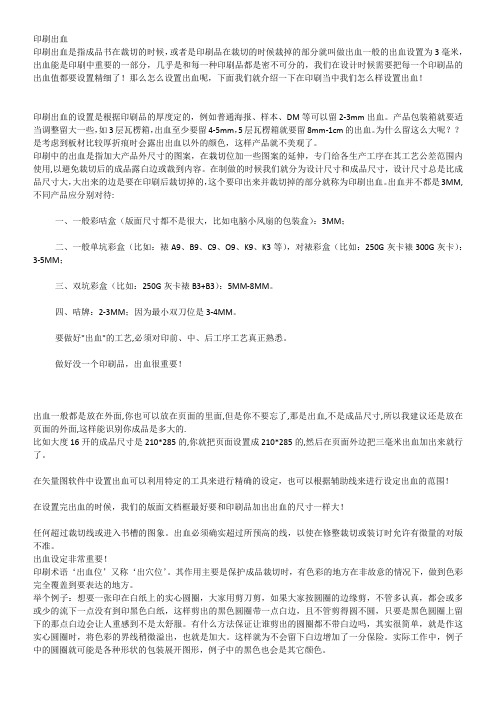 印刷出血