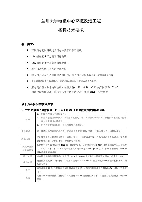 兰州大学电镜中心环境改造工程