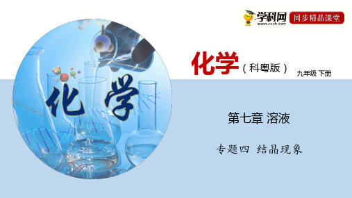 专题7.4  结晶现象(课件)——九年级化学下册同步精品课堂(科粤版)(共34张PPT)