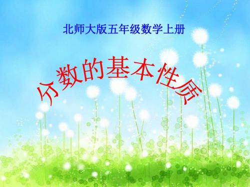 北师大版数学第九册《分数的基本性质》PPT
