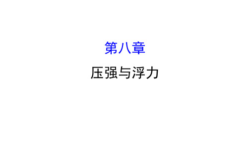 初中物理压强和浮力复习课件ppt