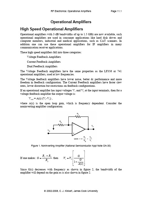 【AWR澳大利亚 Kikkert 培训教程】14-Draft_Ch11_OpAmps