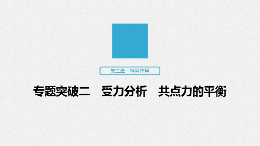 2020版高考物理(江苏专用版)新增分大一轮课件：第二章相互作用专题突破二