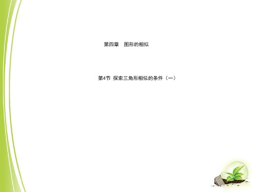 4.4.1三角形相似的条件(一)-ppt课件