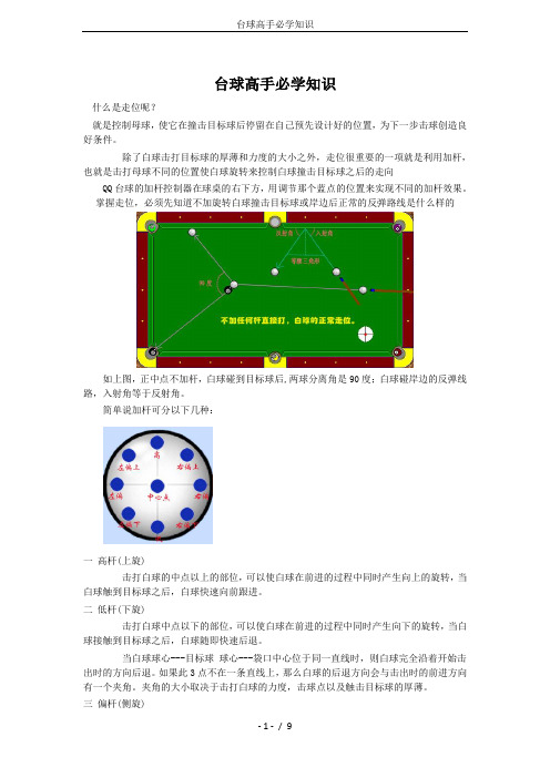 台球高手必学知识