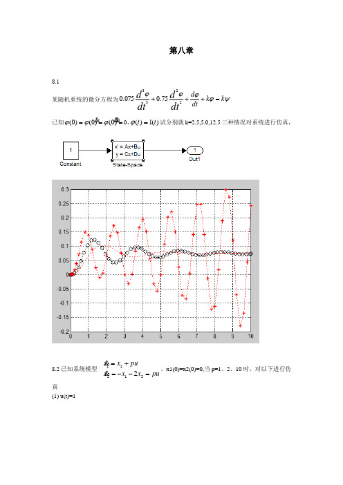 Matlab第八章部分课后答案