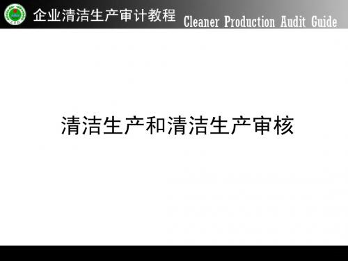 清洁生产讲义