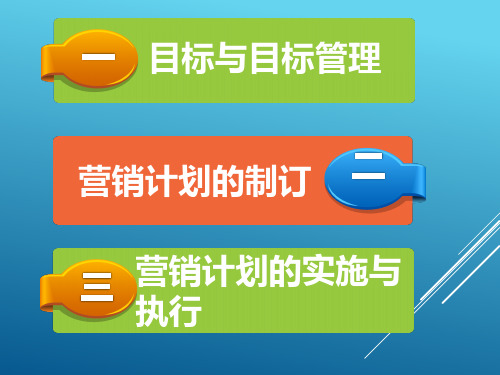 营销目标与计划的制定思路ppt课件