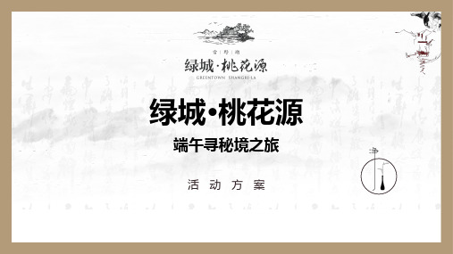2019地产项目端午节系列活动策划方案