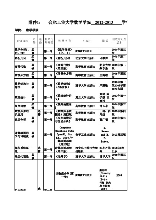 合肥工业大学教材