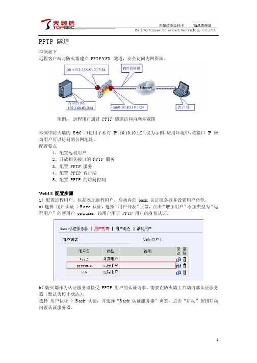 天融信-3.3版本防火墙高级功能配置手册