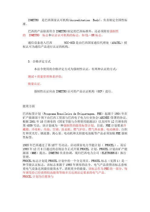 巴西认证