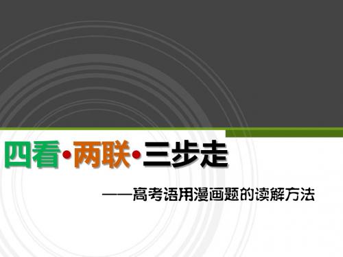 高考语用漫画解题方法指导