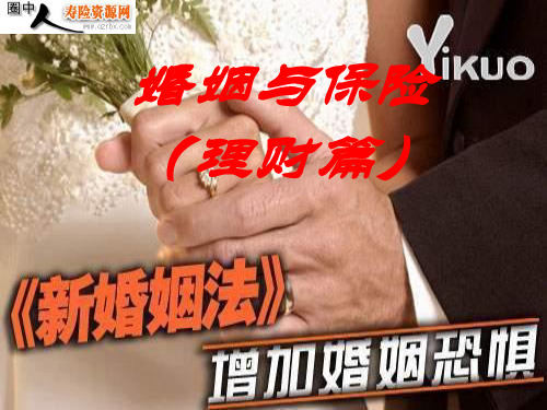 婚姻与保险--理财篇(34页)