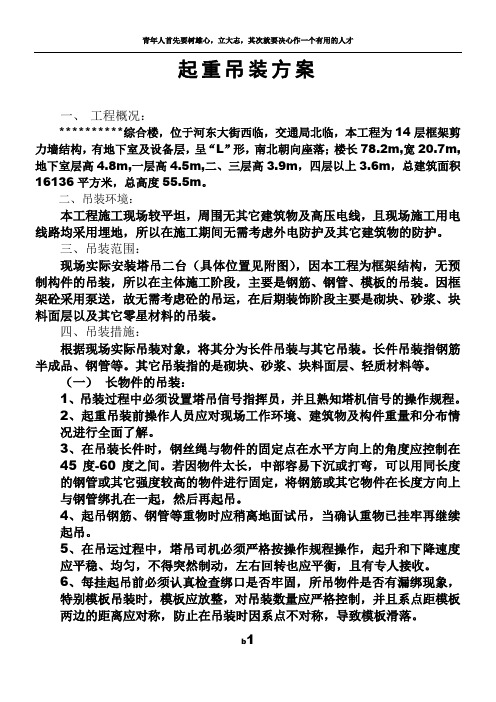 塔吊吊装方案