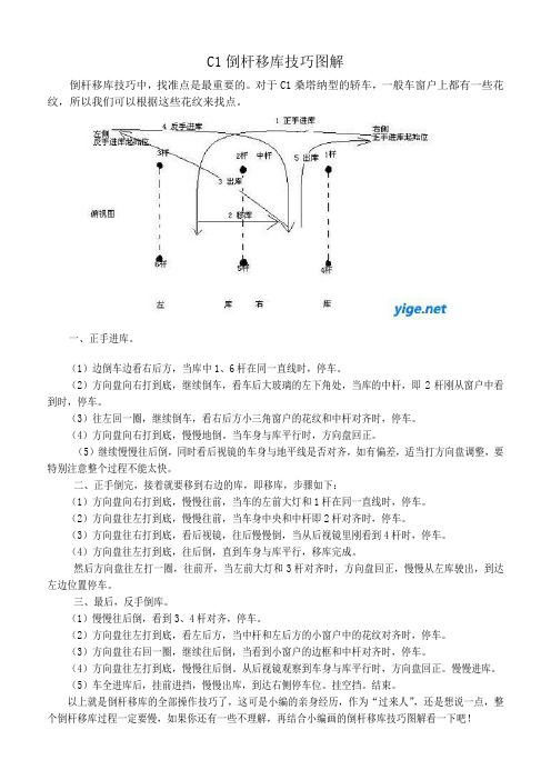 C1倒杆移库技巧图解