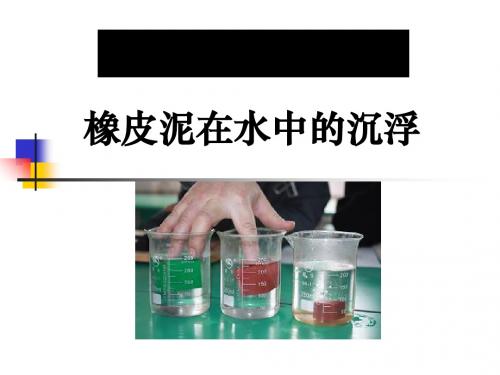 《橡皮泥在水中的沉浮》沉和浮PPT课件