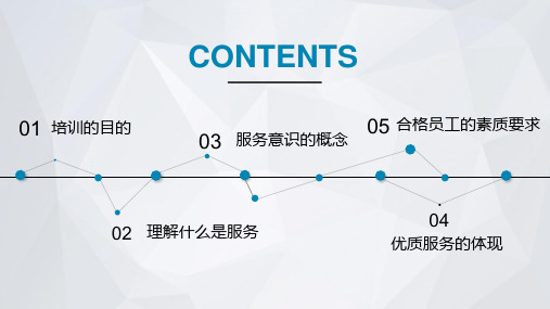 完整内容企业员工服务意识培训讲座课件