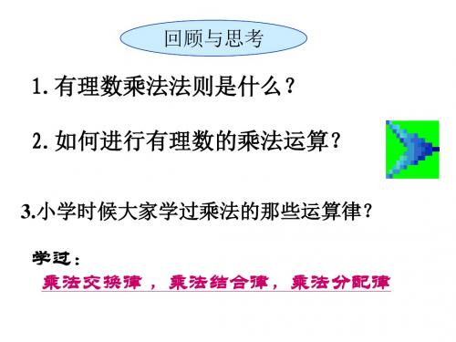 有理数乘法的运算律