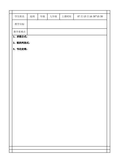 判别式-韦达定理经典题型讲解