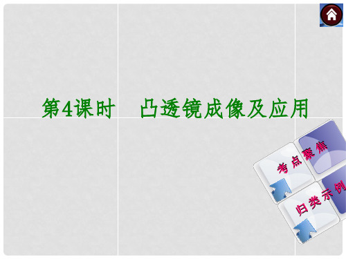 中考物理复习方案 第4课时 凸透镜成像及应用课件(包考