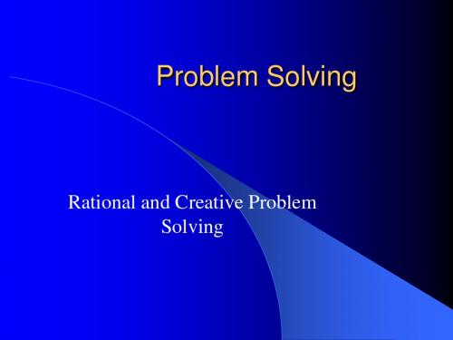 Problem Solving