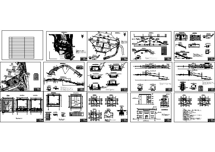 某地区水库全套施工图纸