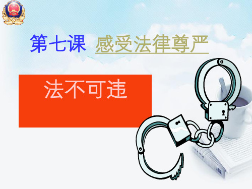 陕西省西安市庆安中学七年级政治下册《7.2 法不可违》课件 新人教版