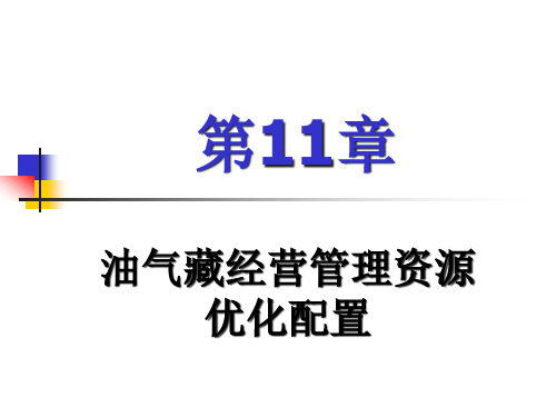 油气藏经营管理资源优化配置课件