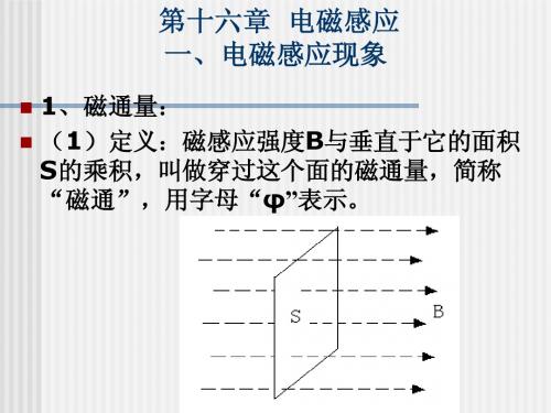 《电磁感应》课件：§16.1电磁感应现象1