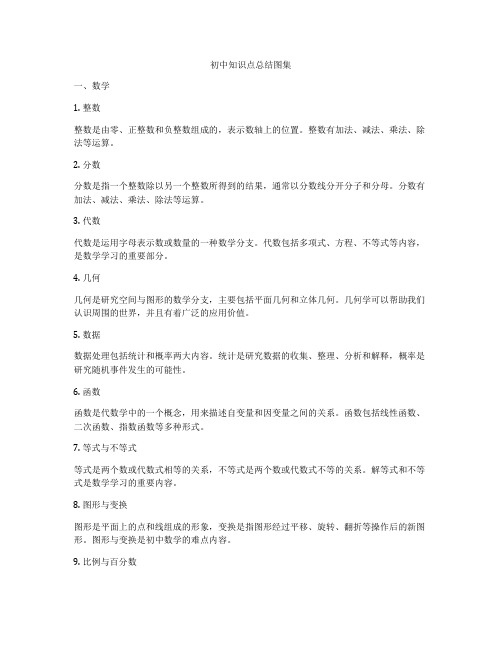 初中知识点总结图集