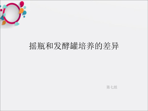 《摇瓶和发酵罐培养》PPT课件