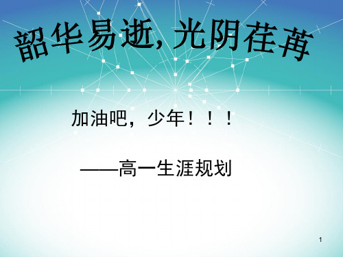 高一主题班会生涯规划[1]PPT课件