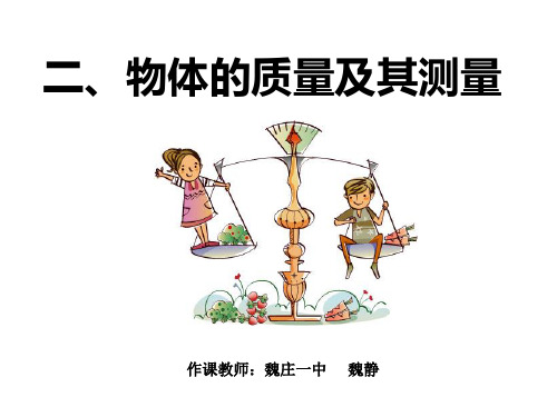 质量及其测量概论