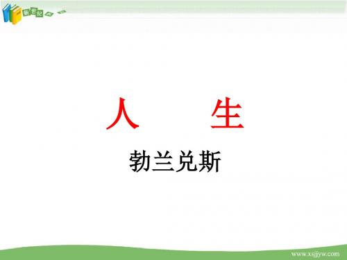 初中语文人教新课标版九年级下册第三单元第十二课人生(课件+教案+练习)