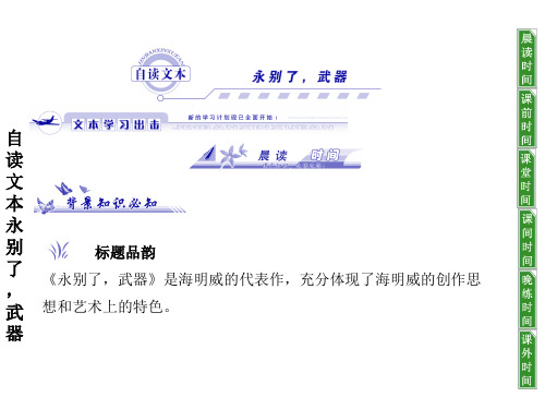 永别了,武器 PPT课件