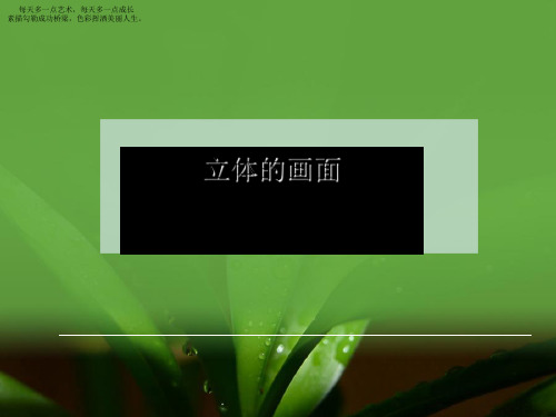 三年级下册美术课件-14《立体的画面》 人教新课标 (共21张PPT)