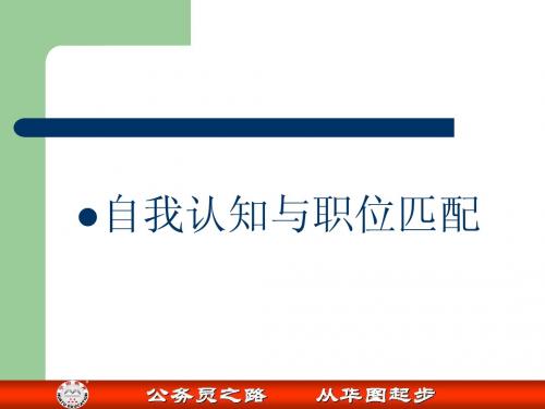 自我认知与职位匹配