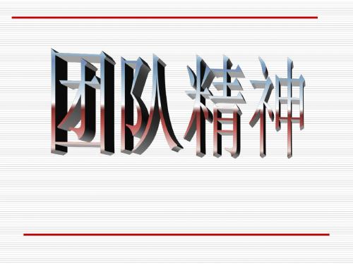 团队精神