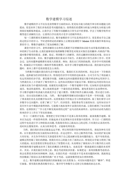 数学建模综述