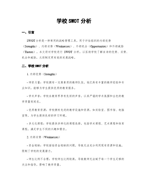 学校SWOT分析