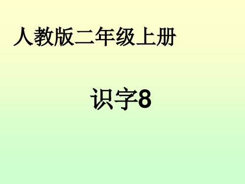 识字8(上课)讲解