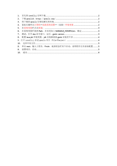 Intellij 2015+grails环境搭建