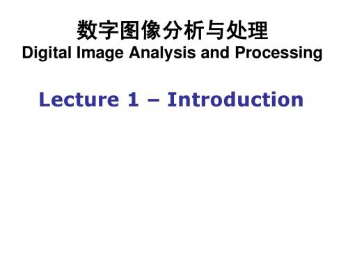 Lecture 1-Introduction