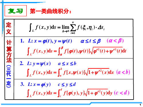 经典高等数学课件D11-2对坐标的曲线积分