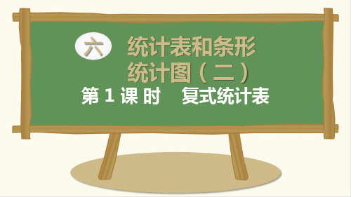 最新苏教版五年级数学上册第六单元统计图和条形统计图PPT课件