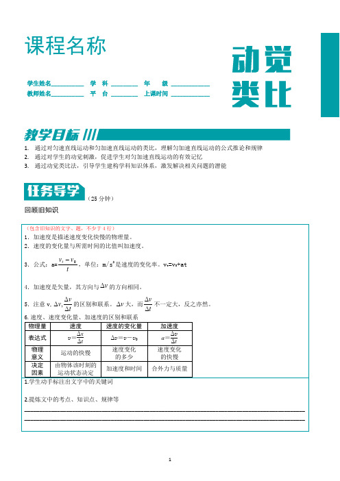 A3-高一物理-加速度推论公式