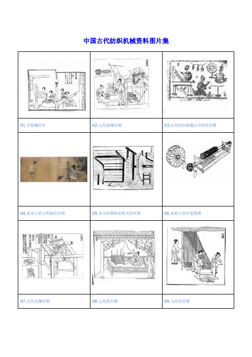 中国古代纺织机械资料图片集1