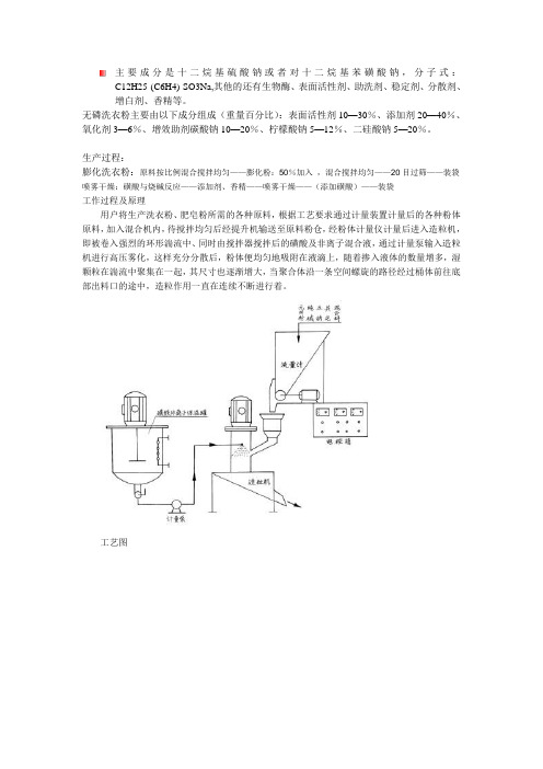 洗衣粉制作工艺