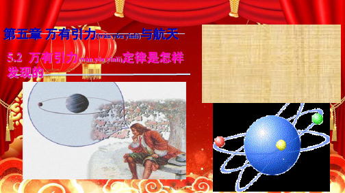 高中物理第5章万有引力与航天5.2万有引力定律是怎样发现的沪科沪科高一物理